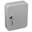 ARREGUI PLL20 Schlüsselschrank | Schlüsselkasten | Schlüsselbox aus lackiertem Stahl | Abschließbar mit 20 Haken und Schlüsselschloss | inkl. 20 beschriftbare Schlüsselanhänger | 20x16x6 cm | Grau