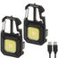 Brennenstuhl Mini LED Taschenlampe MTL 600 AD2 2er Set (Akku Werkstattlampe 600lm, 7 Lichtmodi, Schlüsselanhänger, Flaschenöffner, Bits und Schraubenschlüsseln für den Alltag, Notfall oder Camping)
