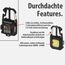 Brennenstuhl Mini LED Taschenlampe MTL 600 A (Akku Werkstattlampe 600lm, 7 Lichtmodi, Schlüsselanhänger, Flaschenöffner, Bits und Schraubenschlüsseln für den Alltag, Notfall oder das Camping)