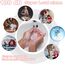 Hion Taschenalarm Frauen,2er Pack 130DB Wiederaufladbar Persönlicher Selbstverteidigung Alarm mit LED-Beleuchtung, Panikalarm Handtaschen Schlüsselanhänger für Frauen,Kinder,ältere Menschen（Rosa+Blau）