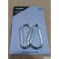 GARSIDURO® Edelstahl Karabiner | 5er Set 7x70 mm | Karabinerhaken DIN 5299 rostfrei | Feuerwehr-Karabiner mit Schnappverschluss geeignet als Schlüsselanhänger oder für Schwerlast und Hundeleine