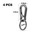KMKANPO 4 Stück karabinerhaken klein,karabinerhaken schlüsselanhänger,schlüssel karabiner,Carabiner Schlüsselanhänger,Schlüsselring mit Karabiner,für Schlüssel, Rucksäcke und Charms,Autoschlüssel