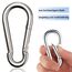 Boxcute 6 Stück Karabinerhaken groß, Karabiner groß belastbar bis 400kg,φ8x80mm,Premium Legierter Stahl,Karabiner mit Federhaken, für alle Zughilfen und Griffe mit Einer Öse