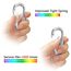 Sprookber 3" Aluminium Karabiner D-Ring - karabinerhaken Clips mit Federschnapphaken für Schlüsselanhänger Clip - 10 Stücke