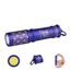 OLIGHT I3E EOS Mini LED Taschenlampe Schlüsselanhänger 90 Lumen und 44m Reichweite, kleine Flashlight Schlüsselbund Handlampe Wasserdicht IPX8, AAA Batterie, für Camping, Wandern Lila Gold