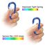Sprookber 3" Aluminium Karabiner D-Ring - karabinerhaken Clips mit Federschnapphaken für Schlüsselanhänger Clip - 10 Stücke