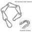 Nutabevr 12 Stück Karabiner Edelstahl 304, Schlüsselanhänger Karabinerhaken φ4mm, mit Schnappverschluss belastbar Karabinerhaken, für Schlüsselanhänger, Rucksack, Hundeleine, Hängematte, Boxsack