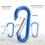 Sprookber 3" Aluminium Karabiner D-Ring - karabinerhaken Clips mit Federschnapphaken für Schlüsselanhänger Clip - 10 Stücke