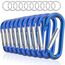 Sprookber 3" Aluminium Karabiner D-Ring - karabinerhaken Clips mit Federschnapphaken für Schlüsselanhänger Clip - 10 Stücke