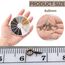 ZFKXGS 600Stk Schraubhaken Kleine Ösenschraube 4x8mm Mini Augenschrauben Metall Hakenschrauben Augen Schraubösen für Schlüsselanhänger Schmuckherstellung DIY Kunsthandwerk Holz Basteln Möbel, 6 Farben