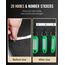 Uniclife 20 Position Schlüssel Kabinett mit Kombination Lock Resettable Black Digital Security Storage Box Steel Key Organizer mit bunten Schlüsselanhänger Etiketten Aufkleber und Haken