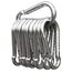 MyIdeaz Karabiner mit Schnappverschluss, Set mit 10–60 mm x 6 mm Karabinerhaken, Premium-Qualitätsstahl für Wandern, Camping, Schlüsselanhänger, Karabiner bis zu 12