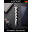 Kubotan mit Extra Grip Selbstverteidigung Druckverstärker als Notfallhammer aus Aluminium 11cm 14cm 17,5cm, Schlüsselanhänger