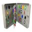 ARREGUI PLL160 Schlüsselschrank | Schlüsselkasten | Schlüsselbox aus lackiertem Stahl | Abschließbar mit 160 Haken und Schlüsselschloss | inkl. 160 beschriftbare Schlüsselanhänger | 37x28x8 cm | Grau