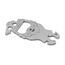 Geschenkartikel: ROMINOX Key Tool // Santa Frohe Weihnachten, Weihnachtsmann, 15 Funktionen, Keytool Schlüsselanhänger, Einkaufswagenlöser, Multitool, Multifunktionswerkzeug für Adventskalender