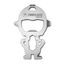 Geschenkartikel: ROMINOX Key Tool // Little Genius,13 Funktionen, Keytool Schlüsselanhänger, Edelstahl Multitool, Multifunktionswerkzeug, auf Reisen oder im Urlaub, Kleinigkeit für Adventskalender