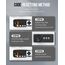 Uniclife 48 Position Schlüssel Kabinett mit Kombination Lock Resettable Weiß Digital Security Storage Box Stahl Schlüssel Organizer mit bunten Schlüsselanhänger Etiketten Aufkleber und Haken