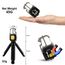 T-SUN Tragbare Mini LED Arbeitsleuchte Schlüsselanhänger Taschenlampe 7 Modi 800 Lumen Wiederaufladbare Inspektionsleuchten mit Flaschenöffner Magnetfuß für Camping Reparatur Notbeleuchtung (4 PCS)