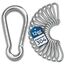 Der Traum 12 Stück Karabinerhaken Edelstahl, 6 x 60mm – Karabiner mit Belastbarkeit von 140 KG – Ideal für Schlüsselanhänger, Camping, Wandern, Reisen, Angeln, Rucksack (Silber)