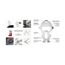 Geschenkartikel: ROMINOX Key Tool // Little Genius,13 Funktionen, Keytool Schlüsselanhänger, Edelstahl Multitool, Multifunktionswerkzeug, auf Reisen oder im Urlaub, Kleinigkeit für Adventskalender
