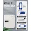 Uniclife 48 Position Schlüssel Kabinett mit Kombination Lock Resettable Weiß Digital Security Storage Box Stahl Schlüssel Organizer mit bunten Schlüsselanhänger Etiketten Aufkleber und Haken