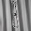 Karabiner Legierter Stahl, Schlüsselanhänger Karabinerhaken 80mm x φ8mm belastbar bis 250 kg Kletterhaken verzinkt (12 Stück)