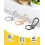 3 Stück Karabiner Schlüsselanhänger, Karabinerhaken Klein Metall Schlüsselkarabiner Carabiner, Schlüsselring mit Karabiner für Aufhängen im Rucksack, Autoschlüssel (Gold)