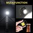 2 Stück COB Schlüsselanhänger-Taschenlampe,4 Modi USB Wiederaufladbare Wasserdichte 800 Lumen LED Kleine Taschenlampen,tragbare Taschenlampe mit Klapphalterung, Flaschenöffner und Magnetfuß