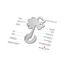 Geschenkartikel: ROMINOX Key Tool Lucky Charm, 19 Funktionen, Schlüsselanhänger Kleeblatt, Glücksbringer, Edelstahl Multitool, Multifunktionswerkzeug, Kleinigkeit für Adventskalender