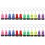 GOLDGE 24Pcs Schlüsselanhänger Taschenlampe Mini Lampe 4cm