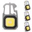 T-SUN Tragbare Mini LED Arbeitsleuchte Schlüsselanhänger Taschenlampe 7 Modi 800 Lumen Wiederaufladbare Inspektionsleuchten mit Flaschenöffner Magnetfuß für Camping Reparatur Notbeleuchtung (4 PCS)