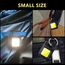 2 Stück COB Schlüsselanhänger-Taschenlampe,4 Modi USB Wiederaufladbare Wasserdichte 800 Lumen LED Kleine Taschenlampen,tragbare Taschenlampe mit Klapphalterung, Flaschenöffner und Magnetfuß
