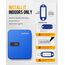 Uniclife 20 Fach Schlüsselbox mit Zahlenschloss und resettbarem Code, Blaue Digitale Sicherheitsbox aus Stahl, Schlüssel Organizer mit bunten Etiketten und Haken