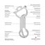 Geschenkartikel: ROMINOX Key Tool // Snake, 18 Funktionen, Keytool Schlüsselanhänger, Einkaufswagenlöser, Edelstahl Multitool, Multifunktionswerkzeug, Kleinigkeit für Adventskalender