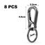 KMKANPO 8 Stück karabinerhaken klein,karabinerhaken schlüsselanhänger,schlüssel karabiner,Carabiner Schlüsselanhänger,Schlüsselring mit Karabiner,für Schlüssel, Rucksäcke und Charms,Autoschlüssel