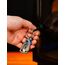 KeyUnity KK05 Kleines Titan-Klappmesser, Mini-Edc Messer mit integriertem Schlüsselloch, Leichtes Schlüsselanhänger Messer für Camping (Tusche-Verlauf)