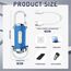 TaimeiMao 1200LM Superhelle Mini-Schlüsselanhänger, Superhelle Mini Led Taschenlampe, Taschenlampe LED Aufladbar, taschenlampe Wasserdicht für Haushalt Auto Outdoorarbeit Reisen Camping (Blau)