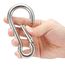 sprookber Karabiner schlüsselanhänger, karabinerhaken Edelstahl karabiner für Camping, Angeln, 6 Stück