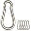 sprookber Karabiner schlüsselanhänger, karabinerhaken Edelstahl karabiner für Camping, Angeln, 6 Stück