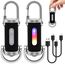 2 Stück Portable Rechargeable Bright Keychain Flashlight Phone Charger,1200LM Mini-Schlüsselanhänger, Superhelle Mini Led Taschenlampe, Taschenlampe Wasserdicht für Haushalt Auto Reisen Camping