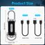 2 Stück Portable Rechargeable Bright Keychain Flashlight Phone Charger,1200LM Mini-Schlüsselanhänger, Superhelle Mini Led Taschenlampe, Taschenlampe Wasserdicht für Haushalt Auto Reisen Camping