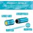 LUMINTOP EDC01 Mini LED Taschenlampe 120 Lumen Superhelle, 3 Modi, IPX8 wasserdicht, kleine lampe(Blau)