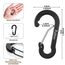pullther 20 Stück Karabinerhaken, 50mm/1.96'' Karabinerhaken Klein, Aluminium D-Ring Karabiner Schlüsselanhänger für Outdoor Sport, Wandern, Camping, Angeln - Mehrfarbig