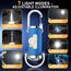2 Stück 1200LM Superhelle Mini-Schlüsselanhänger, Superhelle Mini Led Taschenlampe, Taschenlampe LED Aufladbar, taschenlampe Wasserdicht für Haushalt Auto Outdoorarbeit Reisen Camping (Blau)