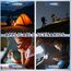 TaimeiMao 1200LM Superhelle Mini-Schlüsselanhänger, Superhelle Mini Led Taschenlampe, Taschenlampe LED Aufladbar, taschenlampe Wasserdicht für Haushalt Auto Outdoorarbeit Reisen Camping (Blau)