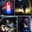 TaimeiMao 4 Stück 1200LM Superhelle Mini-Schlüsselanhänger, Superhelle Mini Led Taschenlampe, taschenlampe Wasserdicht für Haushalt Auto Outdoorarbeit Reisen Camping（Blau, Gelb, Schwarz und Weiß）