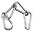 sprookber Karabiner schlüsselanhänger, karabinerhaken Edelstahl karabiner für Camping, Angeln, 6 Stück