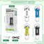 TaimeiMao 4 Stück 1200LM Superhelle Mini-Schlüsselanhänger, Superhelle Mini Led Taschenlampe, taschenlampe Wasserdicht für Haushalt Auto Outdoorarbeit Reisen Camping（Blau, Gelb, Schwarz und Weiß）