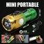 TaimeiMao Taschenlampe LED Aufladbar,200 Lumens,3 Lichtmodi,kleine Flashlight Schlüsselbund Handlampe Wasserdicht,mit Magnete, für Camping,Wandern,Outdoor,Notfälle