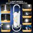 1200LM Superhelle Mini-Schlüsselanhänger, Superhelle Mini Led Taschenlampe, Taschenlampe LED Aufladbar, taschenlampe Wasserdicht für Haushalt Auto Outdoorarbeit Reisen Camping（Schwarz und Weiß）